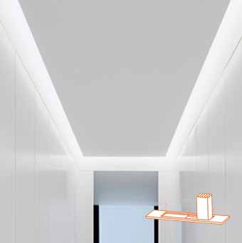 LED ceiling lights with DlP switch